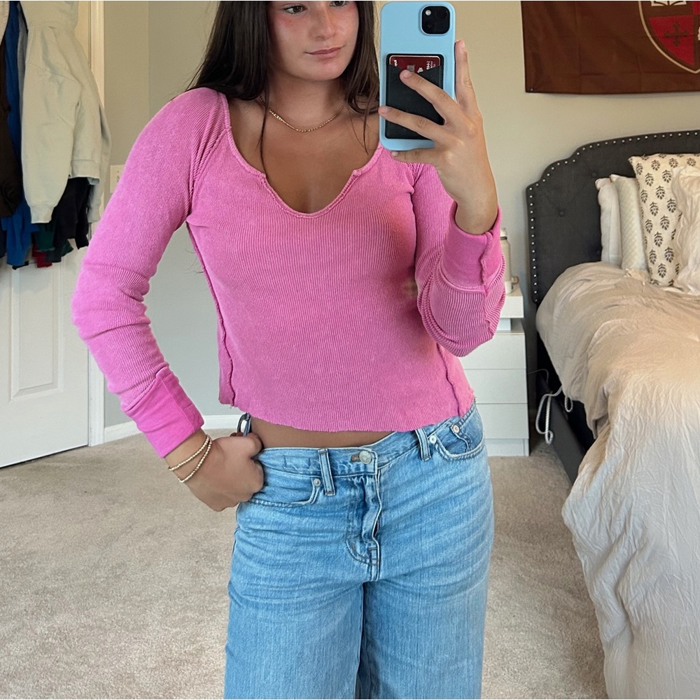 NWT cropped free people shirt